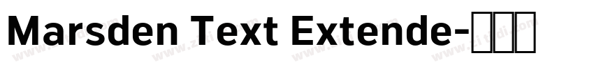 Marsden Text Extende字体转换